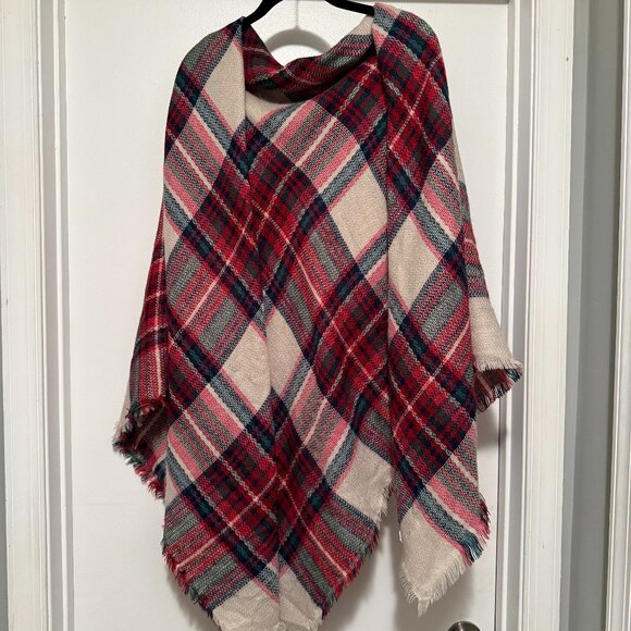 Plaid Blanket Scarf - Picture 1 of 2